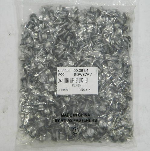 Bag Of Atlas Oracle 1/4&#034; DIA LAP STITCH ST Self Tapping Metal Roofing Screws
