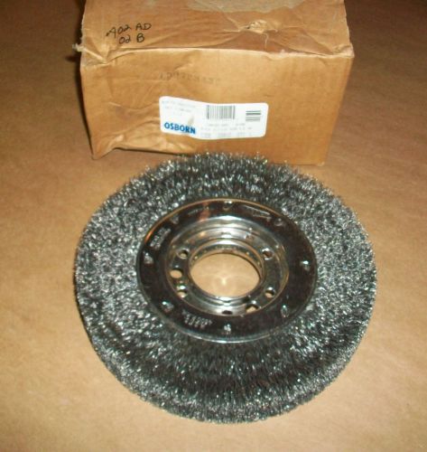 OSBORN 8&#034; x 1.5&#034;  Crimped Wire Brushed Wheel 22012   2&#034; Arbor  NEW IN BOX
