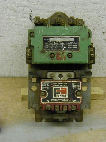 Furnas 14FB32BA11, Size 2 Starter Contactor, 240/480 Dual Voltage Coil