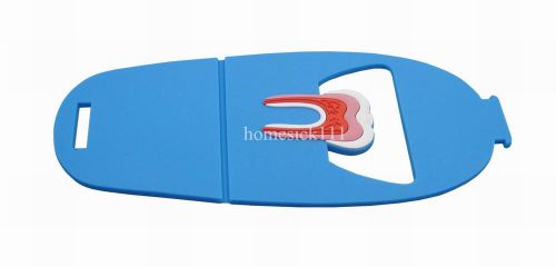 5Pcs Rubber Tooth Business Name Card Holder Case Display Stand G207 blue hom