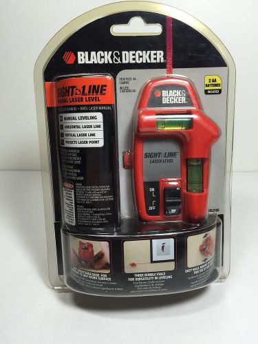 Black &amp; decker sight line laser level (bdl210s) new in package for sale