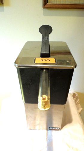 Server SE-SS Drop-in Ketchup Mustard Condiment Dispenser Pump Stainless Steel