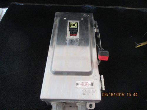 SQUARE D HU361DSEI STAINLESS STEEL DISCONNECT SWITCH 30 AMP 600 VOLT