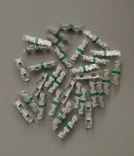 (Lot of 100) TYCO AMP 60945-4 Green Picabond Connectors