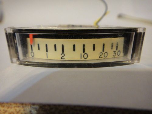 Panel Meter, Single Needle, p/n 16016-14, Marked 0-30, measured signal strength