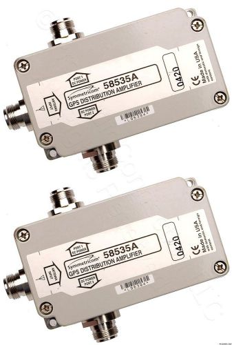 (lot=2) pair of symmetricom 58535a gps 1:2 2-way active antenna signal splitters for sale