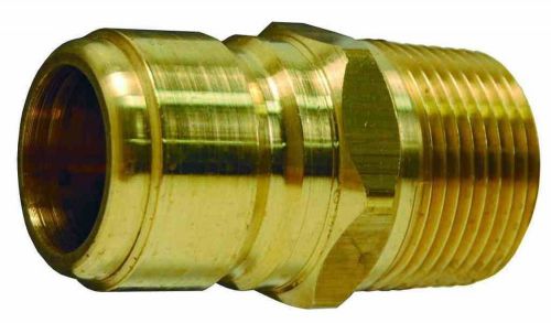 Dixon non valved straigh thru plug x 3/4&#034; inch male brass nipple lot of (5) New