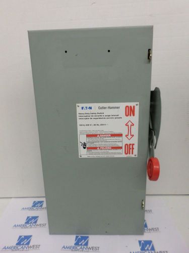 Cutler Hammer DH363NGK  100 amp 600 volt fusible safety switch indoor 3P 4W