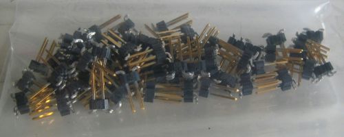 Samtec inc 4-pin connector socket gold tsm-102-02-s-dv box of 56 nib for sale