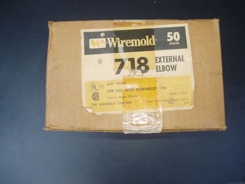 Box / case 50 pcs wiremold 718 external elbow, color buff for sale