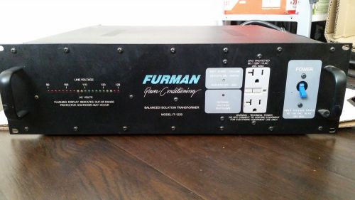 Furman power condition balanced isolation transformer it-1220 for sale