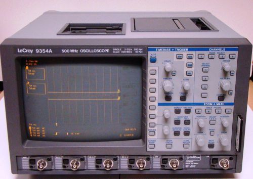 LeCroy 9354A Oscilloscope 500MHz single 2GS/s 200Kpt quad 500MS/s 50Kpt