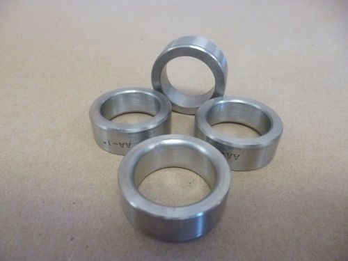 1&#034; id x 1-3/8&#034; od x 1/2&#034; tall stainless steel spacer / standoff / bushing 4pcs for sale