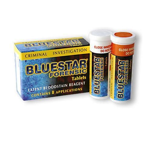 Bluestar Forensic Latent Bloodstain Reagent Tablets, 8 Applications. #BLFORTAB8