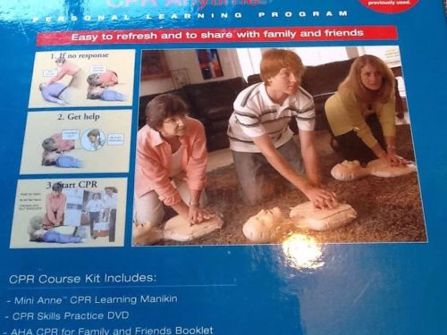 CPR Training Kit And DVD Learning Program American Heart Assn. with CPR Annie