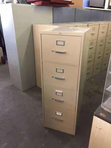 4 DRAWER LEGAL SIZE FILE CABINET by HON OFFICE FURNITURE in BEIGE COLOR 18&#034;W