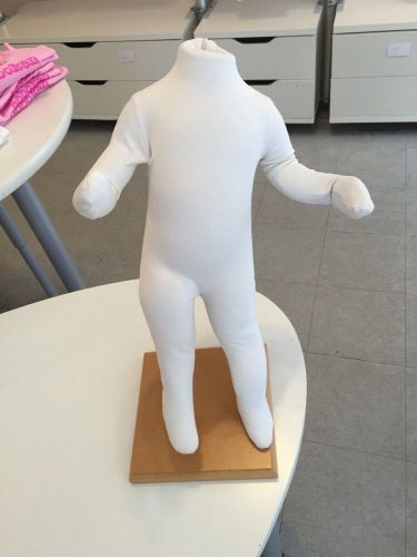 Baby Toddler Child Full Body Mannequin Headless Foam Display Form Cloth Covered