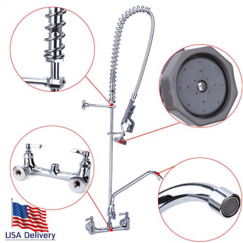 New commercial kitchen pre-rinse faucet with 12&#034; add-on faucet new for sale