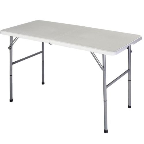 NB  Dining Camp Tables Utility 4&#039; Folding Table Portable Indoor Outdoor Picnic
