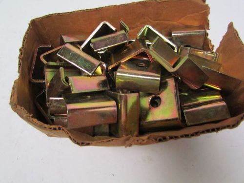 T&amp;b thomas &amp; betts u shaped square 3/8&#034; strut washer goldgalv lot of 48 for sale