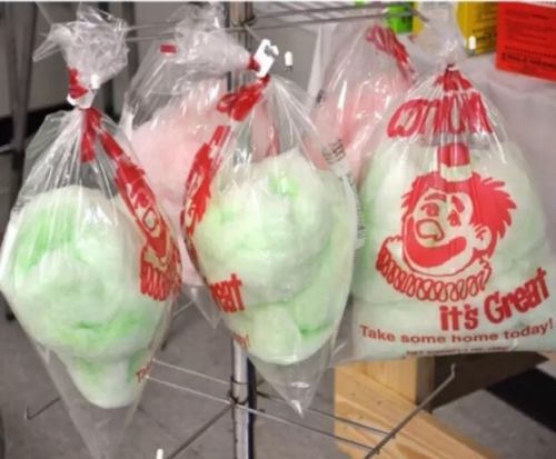 45 Cotton Candy Bags &amp; 45 Servings (3 Bottles) Of Cotton Candy Fluff Mix