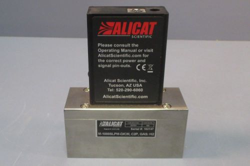 Alicat Scientific M-1000SLPM-D/CM, C2P, Gas: H2 Flow Meter 3/4&#034; NPT Used