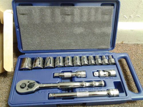 WILLIAMS 15 PIECE 3/8&#034; DRIVE SOCKET AND TOOL SET  NEW
