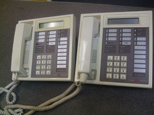 Lot (2) AT&amp;T LUCENT 7406 Plus Business Phones with Handsets, White #RT