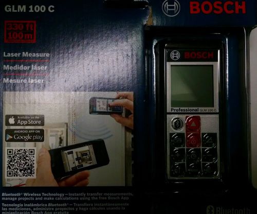 Bosch GLM 100 C laser w/ bluetooth - 330 ft laser distance and