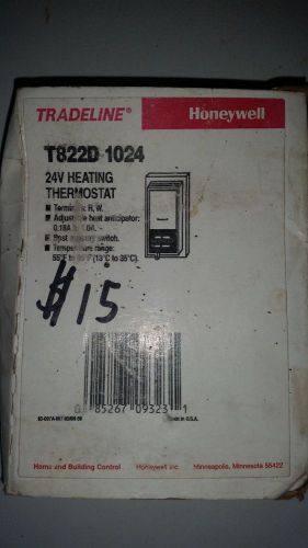 Honeywell T822D 1024 24v Heating Thermostat