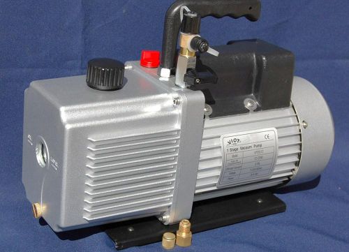 Rotary vane vacuum pump 12cfm 3/4hp 29&#034;hg hvac delaval surge milker+check valve for sale