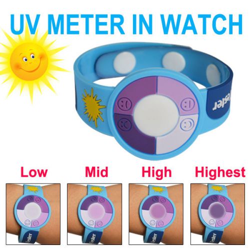 Uv bracelet ultraviolet sunlight radiation meter tester detector indicator for sale