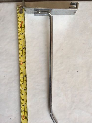 Scanner hooks 7 inches may be used for slat wall or. 60 pieces used   zinc metal for sale