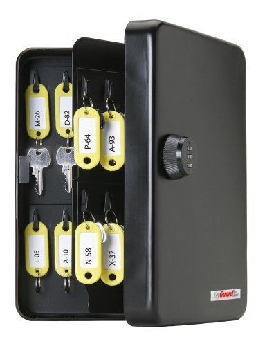 KeyGuard SL-8548 Combination Key Cabinet With Black 3-Dial Combi-Cam - 48 Hook