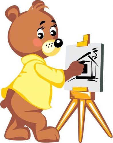 30 Custom Artist Bear Personalized Address Labels