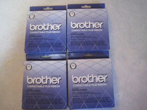 Lot of 4 Brother 1030 Black Correctable Film Ribbon