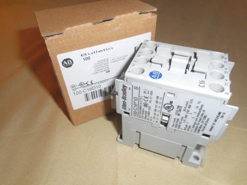 Allen bradley 100-c16d10 contactor, 120v (nib) for sale