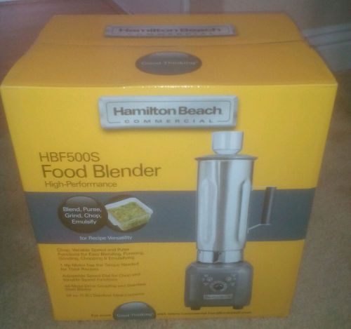 Hamilton Beach HBF500S 64 oz. Food Blender w/ Stainless Container, Each