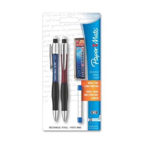 Paper Mate Comfortmate Ultra 0.7mm Mechanical Pencil Starter Set(1738796) Ass...
