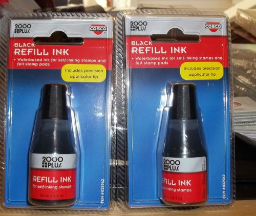 2000 Plus Black Ink Refill Lot of 10 New in Package
