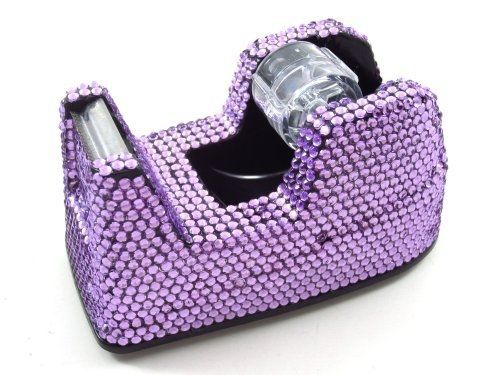 Purple crystal tape dispenser for sale