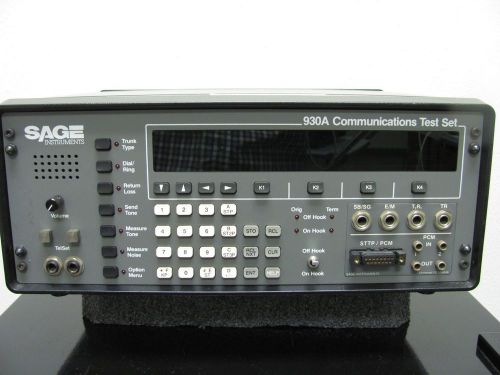 SAGE 930A COMMUNICATIONS TEST SET  (48VDC INPUT ONLY)