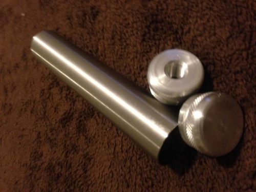 Maglite D-cell Stainless Steel Tube 7.5&#034; w/Endcaps 5/8x24 muzzle brake
