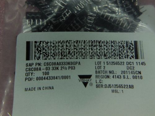 800 PCS VISHAY CSC08A0333K0GPA  INTEGRATED CIRCUITS