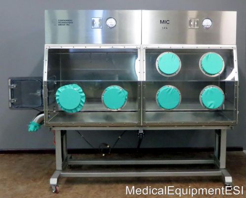 Containment Technologies MIC TPN Double Isolation Chamber Glove Box aseptic