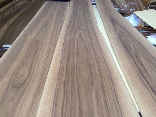 Wood  Walnut Veneer 120x10,13,14,total 35  pcs RAW VENEER1/46 N1077..