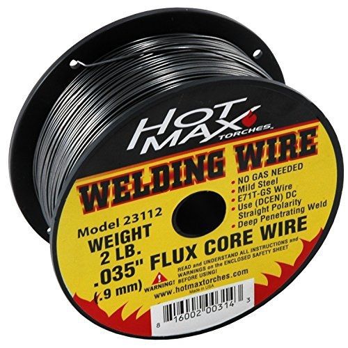 Hot max 23112 0.035-inch e71t-gs flux core mig wire - 2# for sale