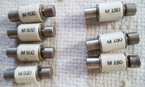 (7) Miniature &#034;Slug&#034; Type Miniature Diode M500 and M150  N/A