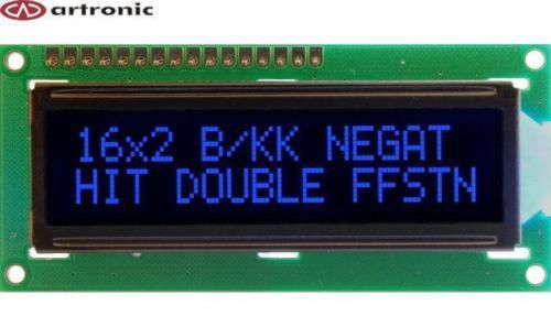 ART-US LCD 2x16 with LED b/l - B/KK HD44780 Blackline! [CBC016002A35-DLB-R]
