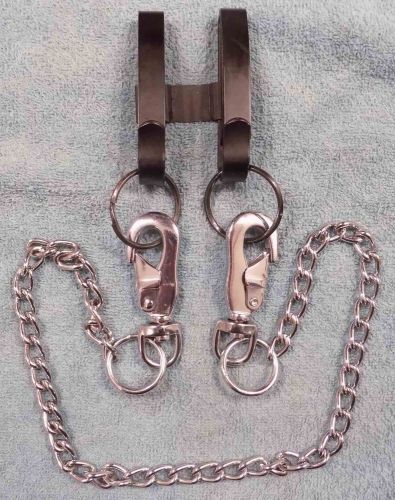 Zak Tool Corrections Officer Dual Belt Loop KeyRing Holder &amp; 24&#034; Chain FREE SHIP
